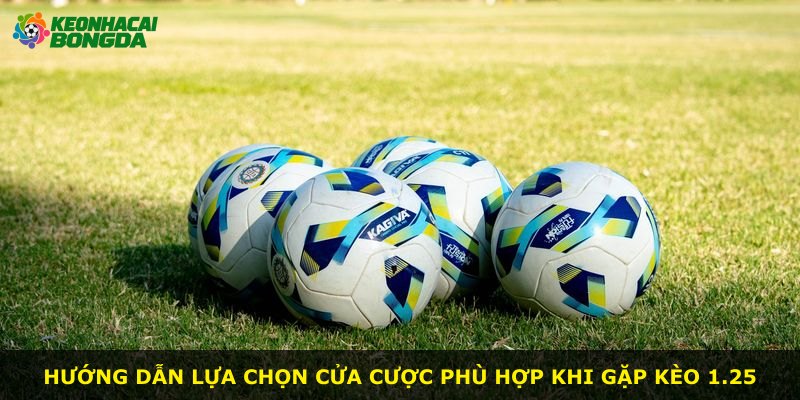 Hướng dẫn lựa chọn cửa cược phù hợp khi gặp kèo 1.25