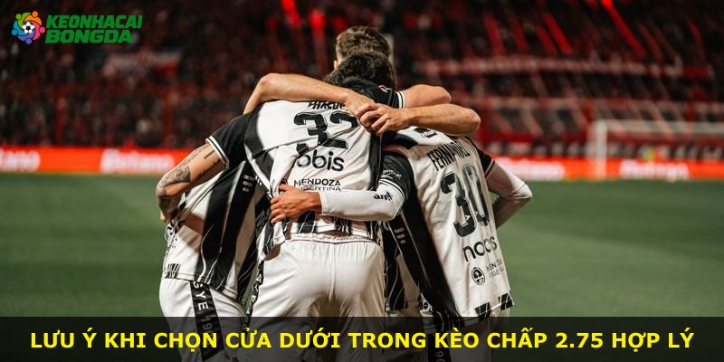 Lưu ý khi chọn cửa dưới trong kèo chấp 2.75 hợp lý