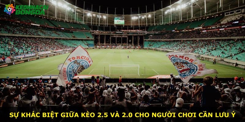 Sự khác biệt giữa kèo 2.5 và 2.0 cho người chơi cần lưu ý